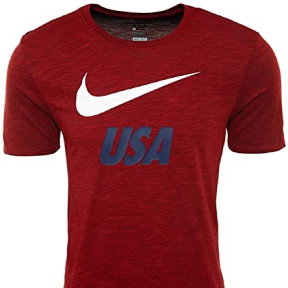 Nike Team USA Preseason Tee, Dri-Fit, Red